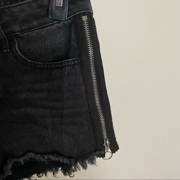 GUESS Mya Zipper Denim High Rise Shorts sz 24 - Picture 7 of 12